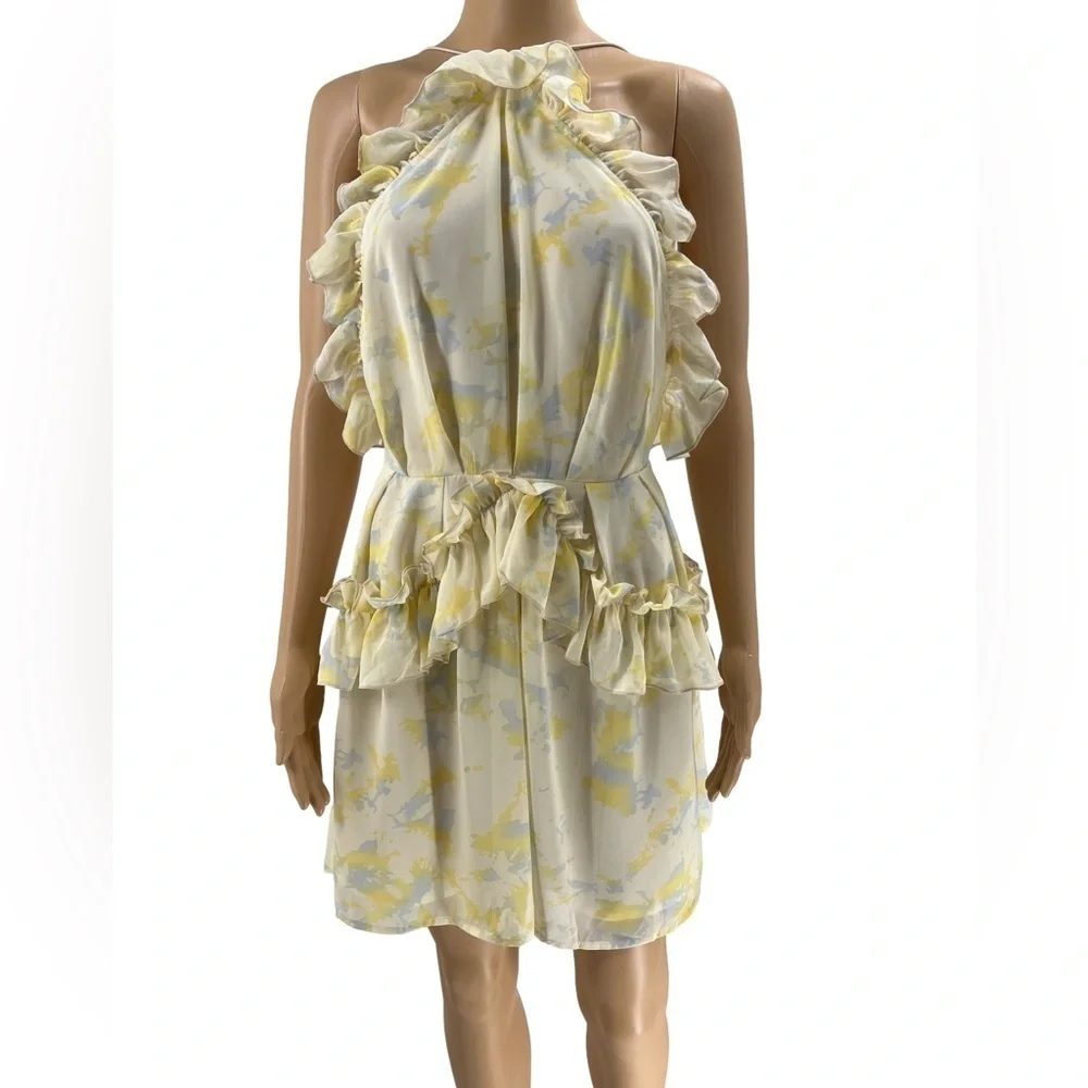 Pretty Little Thing Yellow Shift Dress Size 4